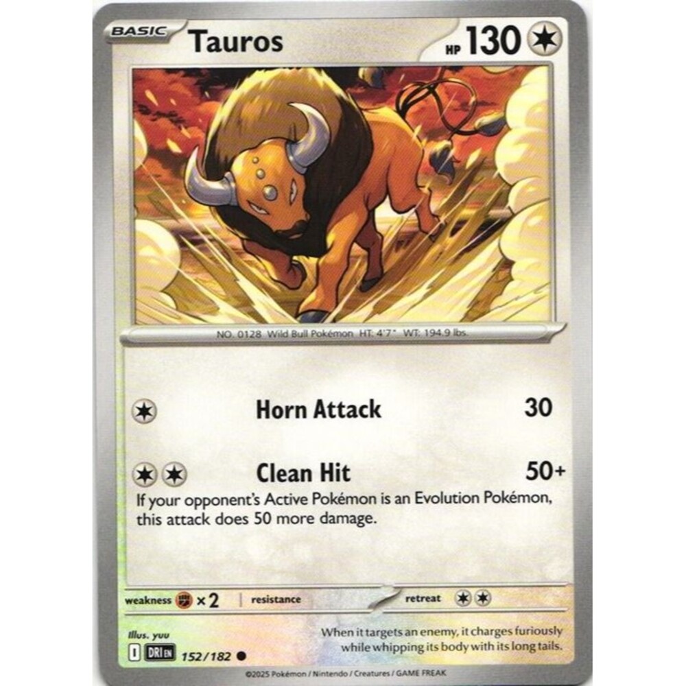 Tauros 152 pokemon destined rivals